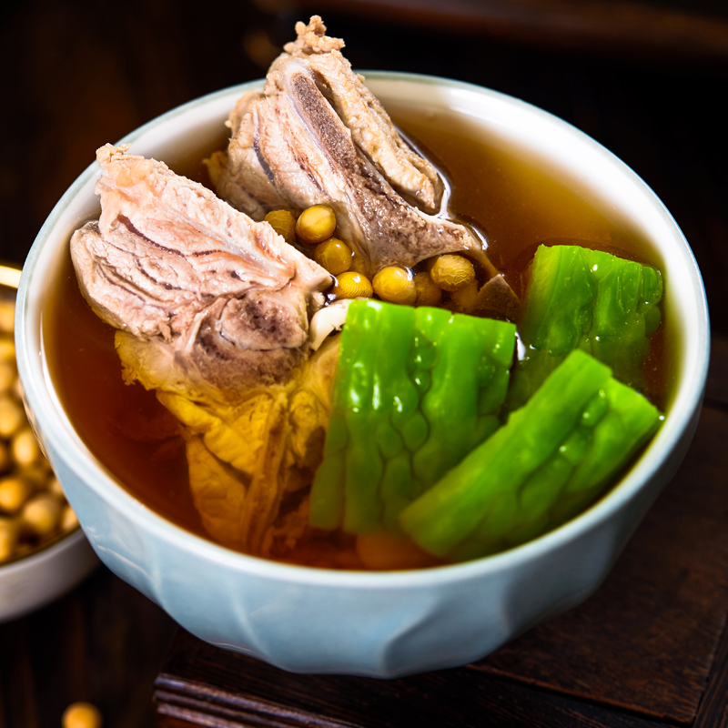 涼瓜黃豆炖排骨